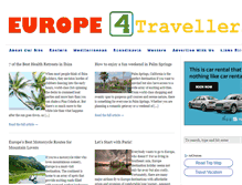 Tablet Screenshot of europe4travellers.com